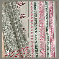 HAND PAINTED PURE KANCHIVARAM SOFT SILK SAREE  CUSSSIL23501