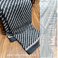 LINEN COTTON PRINTED SAREE  AGISLIN22233