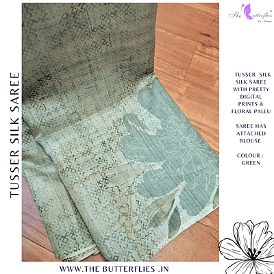 TUSSER SILK SAREE SFHSTSK23688