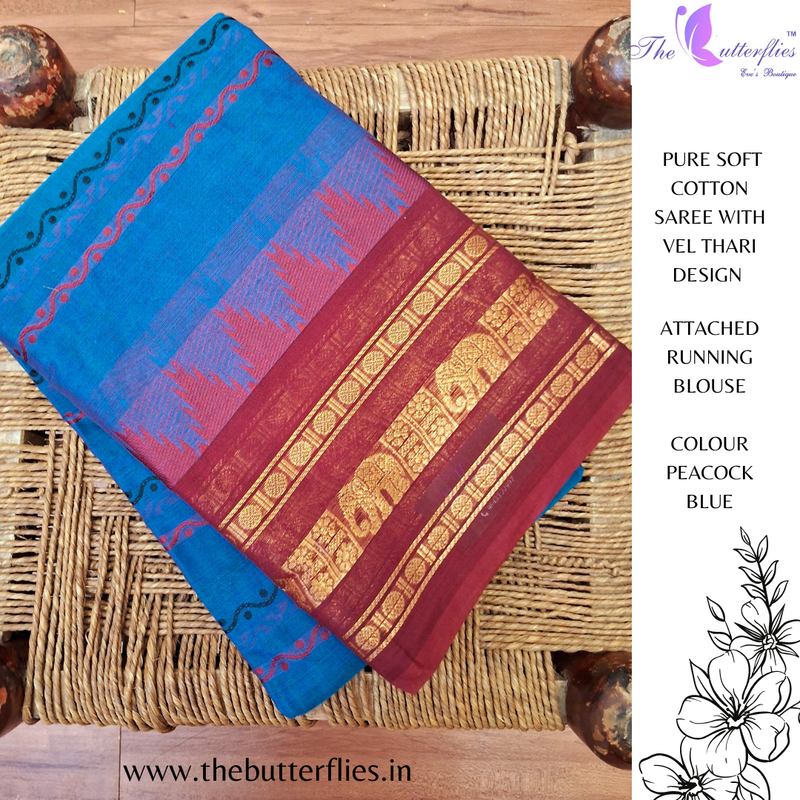 PURE SOFT COTTON SAREE NITSHCS23901