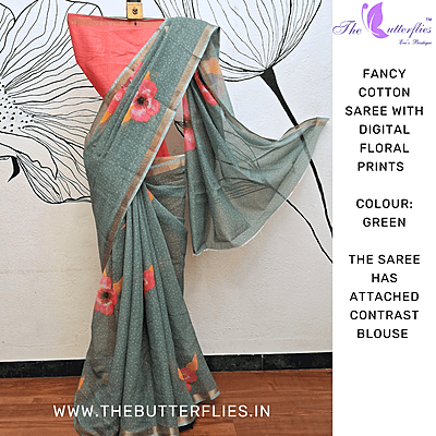 FANCY COTTON SAREE DCMSFSC24000