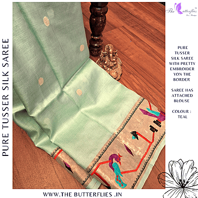 PURE TUSSER SILK SAREE YBRSTSK24416