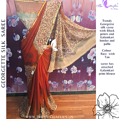 GEORGETTE SILK SAREE ORDSGRS24311