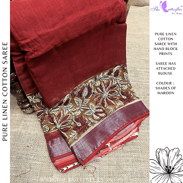 LINEN COTTON SAREE ssgSLIN24644 LINEN COTTON SAREE ssgSLIN24644