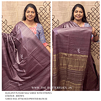 PURE TUSSER SILK SAREE YBRSTES24720