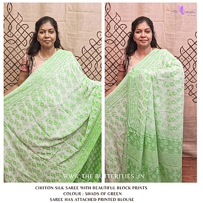 CHIFFON SILK SAREE ssgSGRS24772