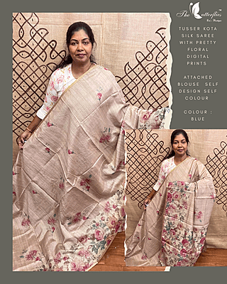 KOTA TUSSER SILK SAREE KKISKOT25149