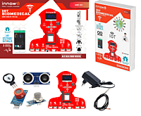 IoT BioMedical Kit | Health Science with Ultrasonic, Smoke, Alcohol, Pulse-Oxygen & Temperature Sensors | SDG Goal: Good Health and Well-being