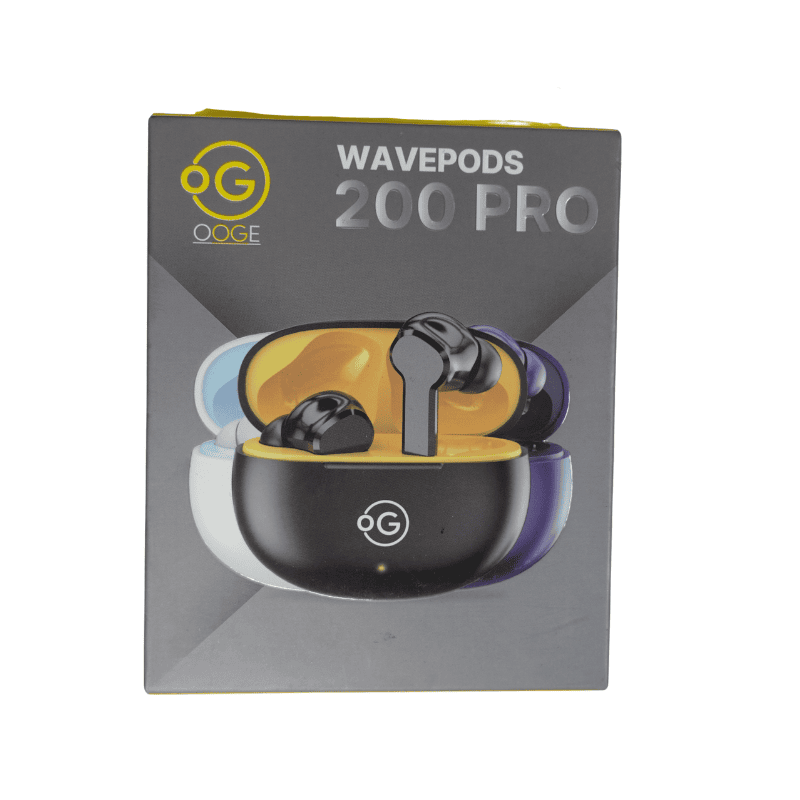 Ooge Wavepods 200 Pro TWS Earbuds – Bluetooth Wireless | Touch Control | Music & Calls