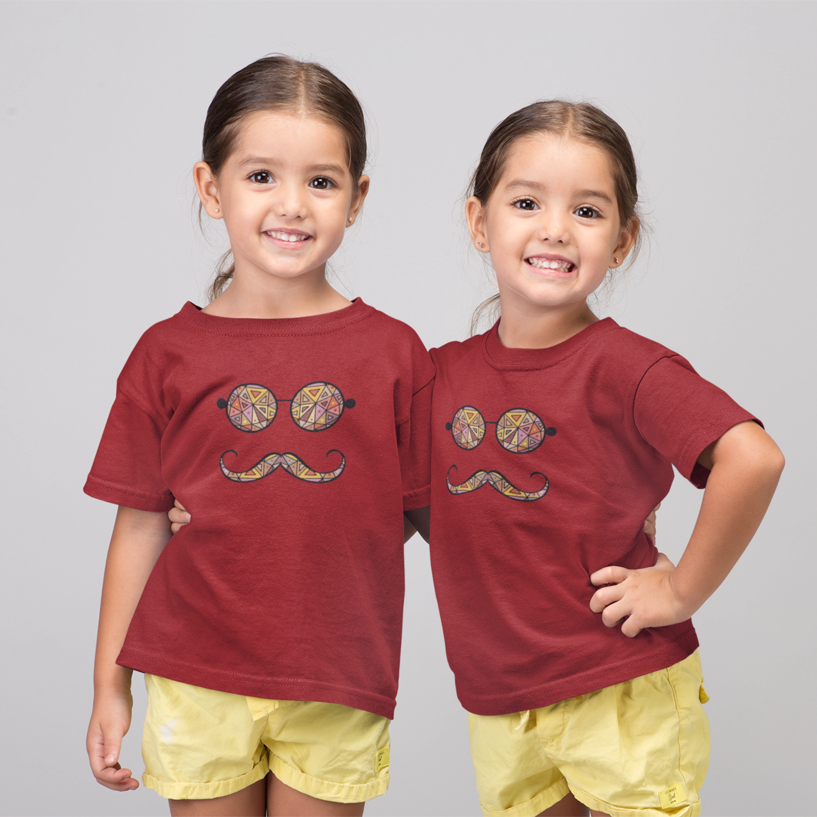 Glass & Mustache | Kids T-Shirt
