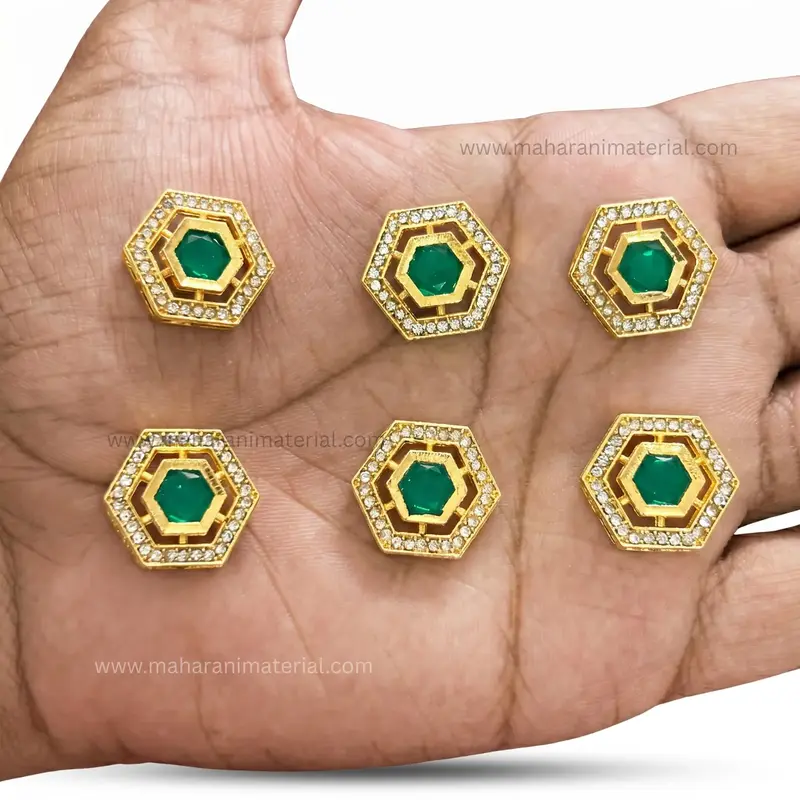 Diamond Kundan Hex