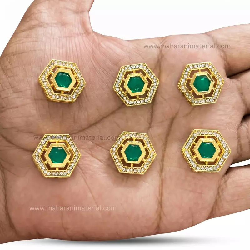 Diamond Kundan Hex