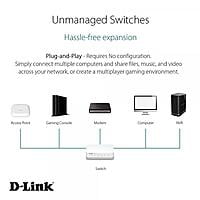D-Link 5-Port 10/100 MBPS Desktop Switch