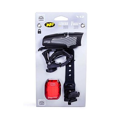NiteRider Lumina Micro 650 & Vmax 150 Combo Front & Rear Light Set