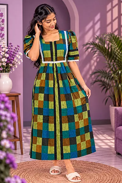 #133 Feeding and non feeding frock -(ANIKA)