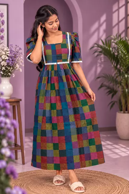 #134 Feeding and non feeding frock -(ANIKA)