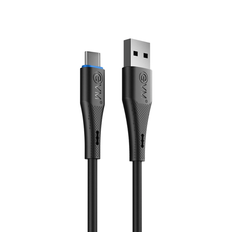 EVM C-018 USB A to USB C Cable - Black