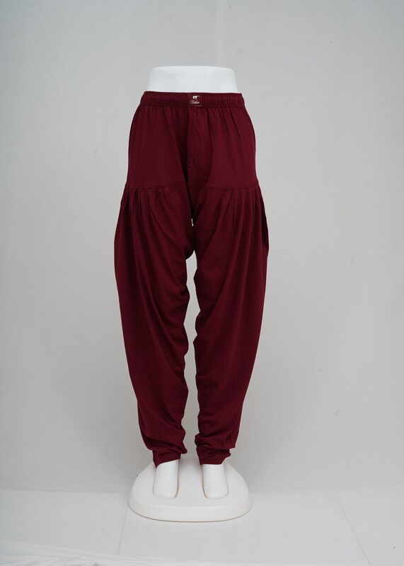 Women Dark Maroon Patiyala