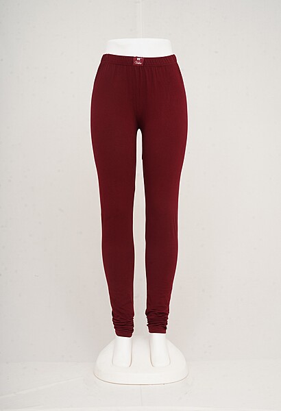 Women Dark Maroon Leggings