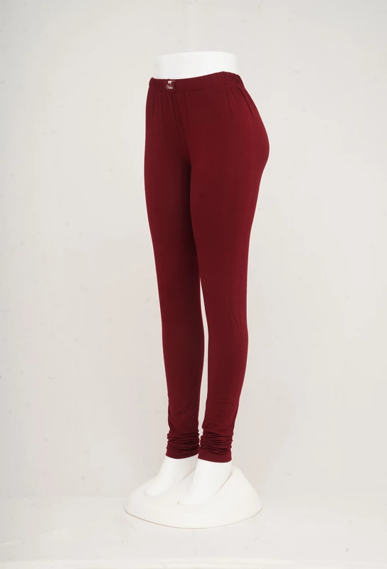 Women Dark Maroon Leggings