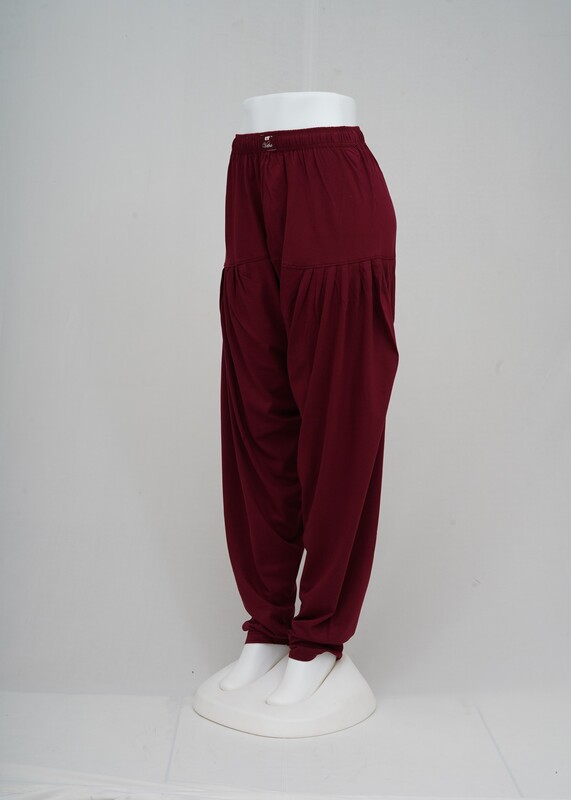 Women Dark Maroon Patiyala