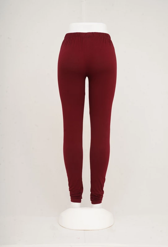 Women Dark Maroon Leggings