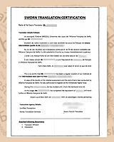 English to French Sworn Translation
