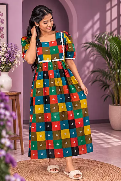 #136 Feeding and non feeding frock -(ANIKA)