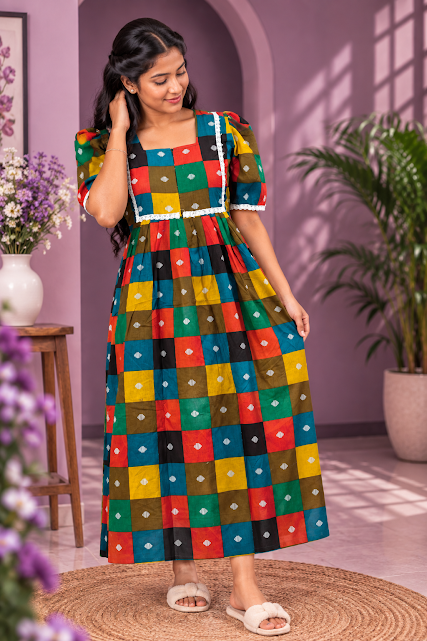 #136 Feeding and non feeding frock -(ANIKA)