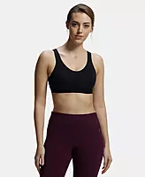 Jockey Wirefree Non Padded Super Combed Cotton Stretch Full Coverage Slip-On Active Bra and Moisture Move Treatment - 1376