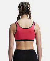 Jockey Wirefree Non Padded Super Combed Cotton Stretch Full Coverage Slip-On Active Bra and Moisture Move Treatment - 1376