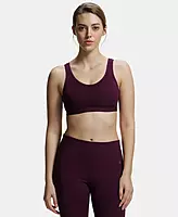 Jockey Wirefree Non Padded Super Combed Cotton Stretch Full Coverage Slip-On Active Bra and Moisture Move Treatment - 1376