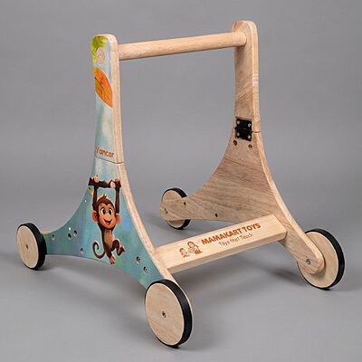 3-in-1 Wooden Baby Push Walker / Ride on Scooter / Balance Bike - Vanar