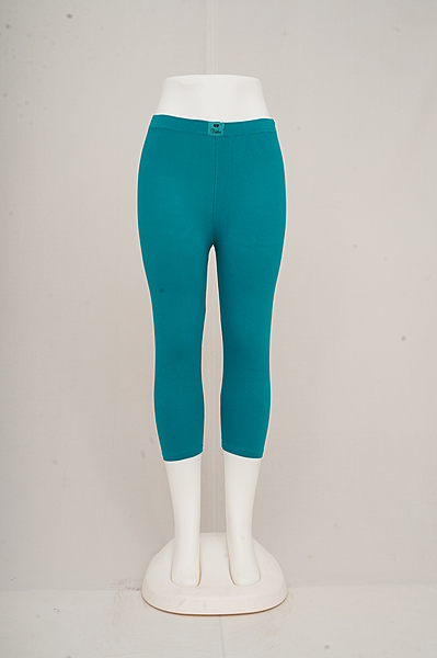 Women Sea Green Capri