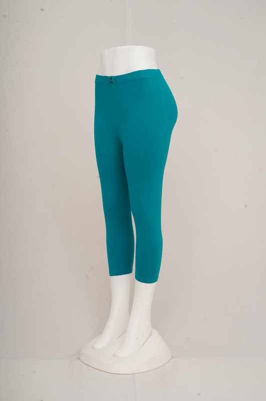 Women Sea Green Capri