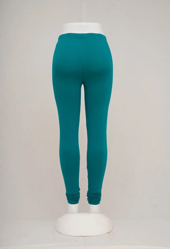 Women Sea Green Churidar Leggings