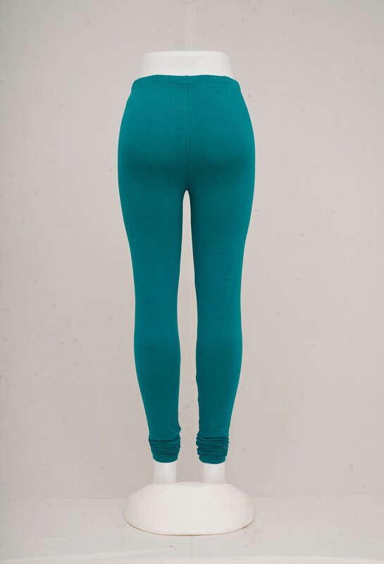 Women Sea Green Churidar Leggings