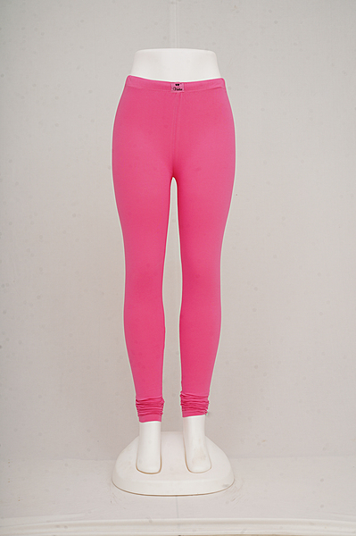 Women Pink Churidar Leggings