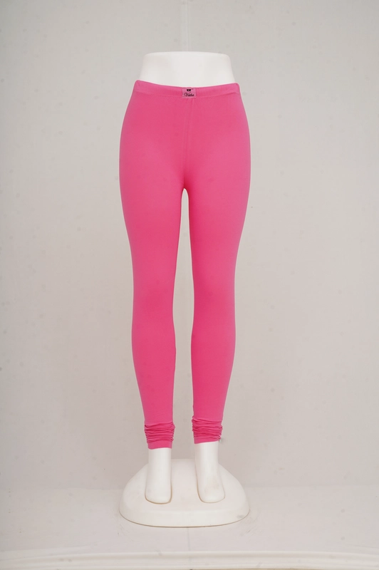 Women Pink Churidar Leggings