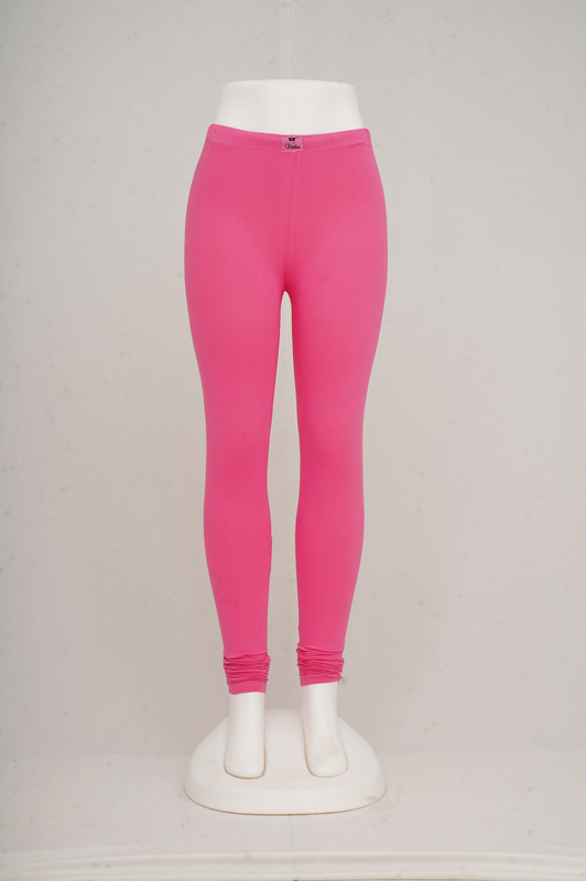 Women Pink Churidar Leggings