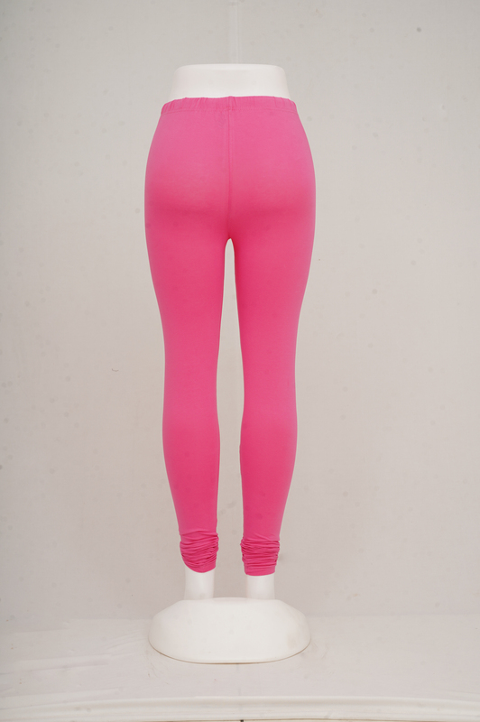 Women Pink Churidhar Leggings