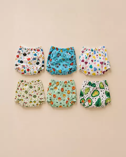 Snug fit cotton padded underwear pack of 6