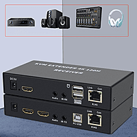 4K 120m HDMI KVM Extender – Keyboard Mouse Control over Long Distance