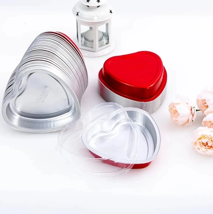 Bake and Pack (Heart) 5pcs With lid