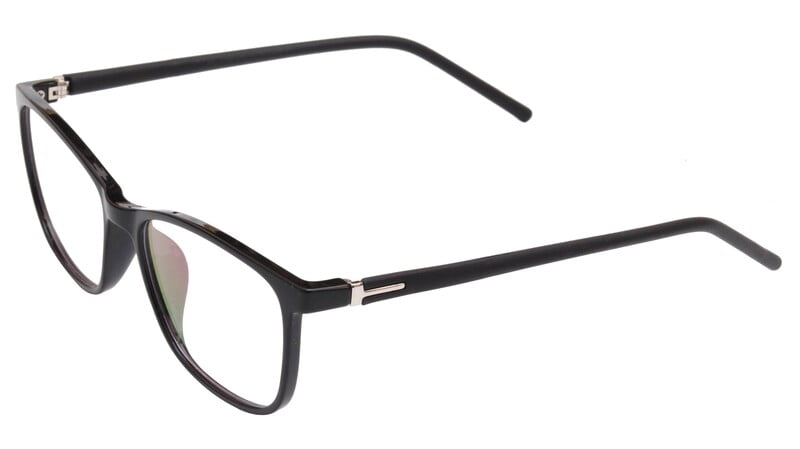 Unisex Rectangular Medium Spectacle Frames. Glossy Black Color Frame. Unisex Rectangular Medium Spectacle Frames. Glossy Black Color Frame.