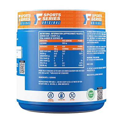 Glutamine Unflavoured 30 serv 300 grms jar Glutamine Unflavoured 30 serv 300 grms jar