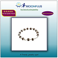 Silver Capped Rudraksha Bracelet