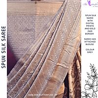 BEAUTIFUL SPUN SILK SAREE  SRCSFSC24525