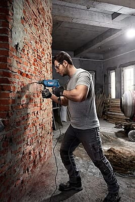 Bosch GSB 600 Corded Electric Impact Drill, 600 W, 13 mm, 1.7 kg, 3,000 rpm, 1.4 Nm, Variable Speed, Forward/Reverse Rotation, Double Insulation, Improved Carbon Brush,1Yr Warranty, Blue Bosch GSB 600 Corded Electric Impact Drill, 600 W, 13 mm, 1.7 kg, 3,000 rpm, 1.4 Nm, Variable Speed, Forward/Reverse Rotation, Double Insulation, Improved Carbon Brush,1Yr Warranty, Blue