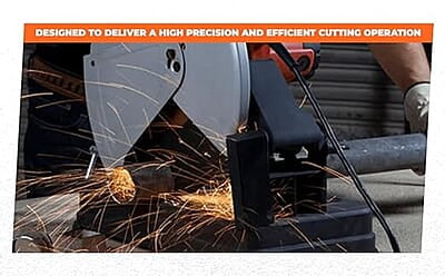 BLACK+DECKER BEM2200-IN 14-inch (355 mm),2200W,4200 Rpm Heavy Duty Corded Electric Chop Saw for Cutting Metal, 1 Year Warranty